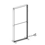 LED-Spannrahmenmodule 100 x 225 cm 2 Horizontales Profil 