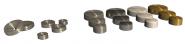Cap for sign-mounting on wall  10mm screwed,stainless steel, blister of 20 pcs 
