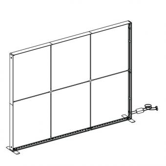 EMBLEM LED-Tenter Frame Modul 300 x 225 cm 2 horizontal profiles, in two roll bags 