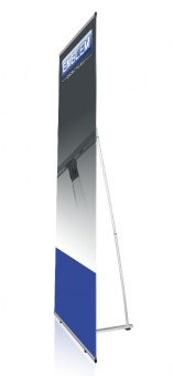 EMBLEM Easy L-Banner Leicht-Display 80 cm x200 cm Gewicht ca.1,4 kg. 