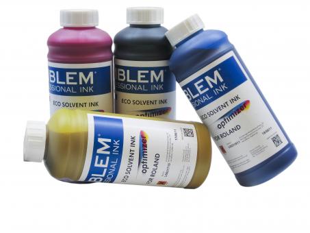 EMBLEM Professional Ink "optimizer" Yellow Optimizer Solvent Ink for Roland 1 Liter 