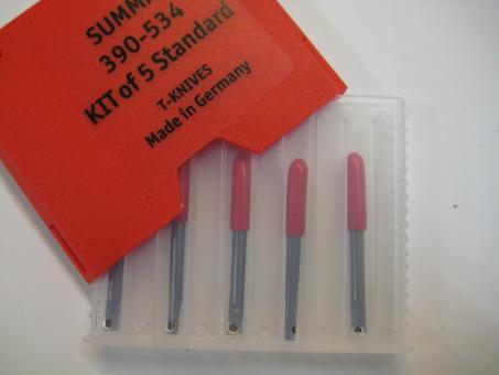 SUMMA Standard Tangentialmesser 36° 5er Etui 