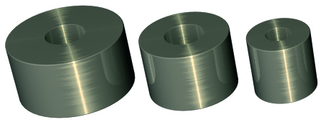 Distanzrollen,  für Schilderwandmontage 15mm Wandabstand ,VA Edelstahl 20er Blister 